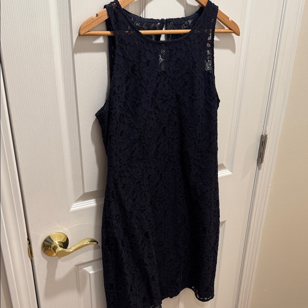Nordstrom Navy Lace Mini Dress